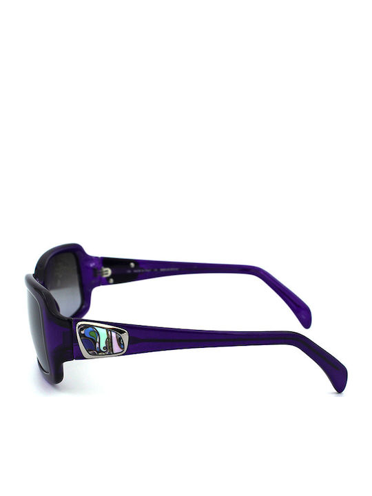 Emilio Pucci Women's Sunglasses with Purple Plastic Frame and Gray Gradient Lens EP693S 539