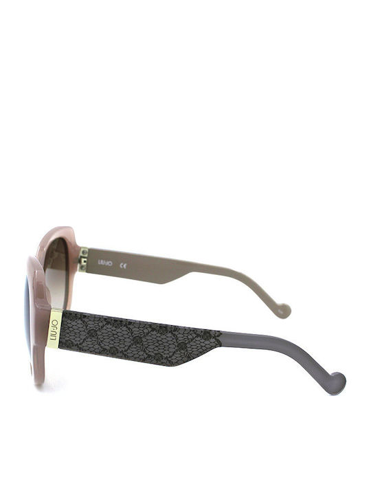 Liu Jo Women's Sunglasses with Brown Plastic Frame and Brown Gradient Lens
