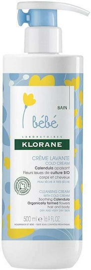 Klorane Baby Calendula Cold Cream Duschcreme 500ml mit Pumpe