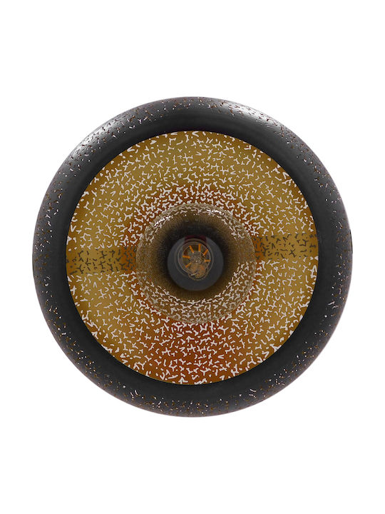 GloboStar Janis Black Bell Pendant Ceiling Light with E27 Socket 30x30x30cm