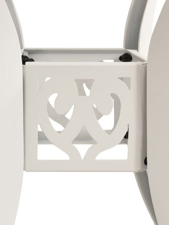 Tisch für kleine Außenbereiche Stabil White 72x72x72cm