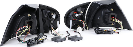JOM Taillights Led for Volkswagen Golf mk5 (V) Black 2003-2008 2pcs
