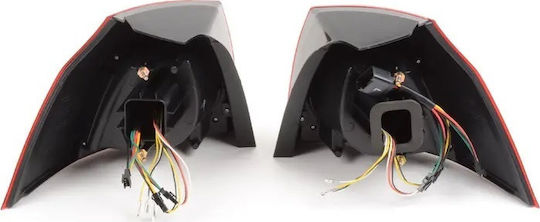 JOM Πίσω Φανάρια Led για Volkswagen Golf Mk5 Dynamic Black 2003-2008 2τμχ