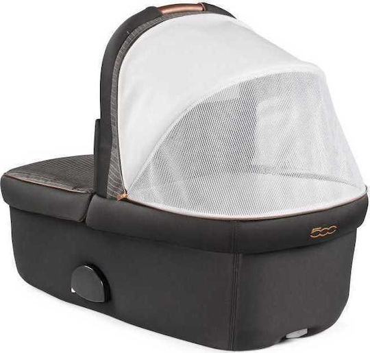 Peg Perego Veloce SL Modular Fiat 500 Edition Reglabil 2 în 1 Cărucior pentru copii Potrivit pentru Nou-născut Gri 10.7kg