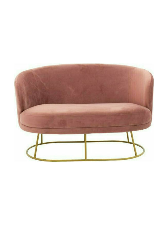 Gloria Canapea Cu Două Locuri Catifea Măr Stricat / Auriu 132x82x83cm