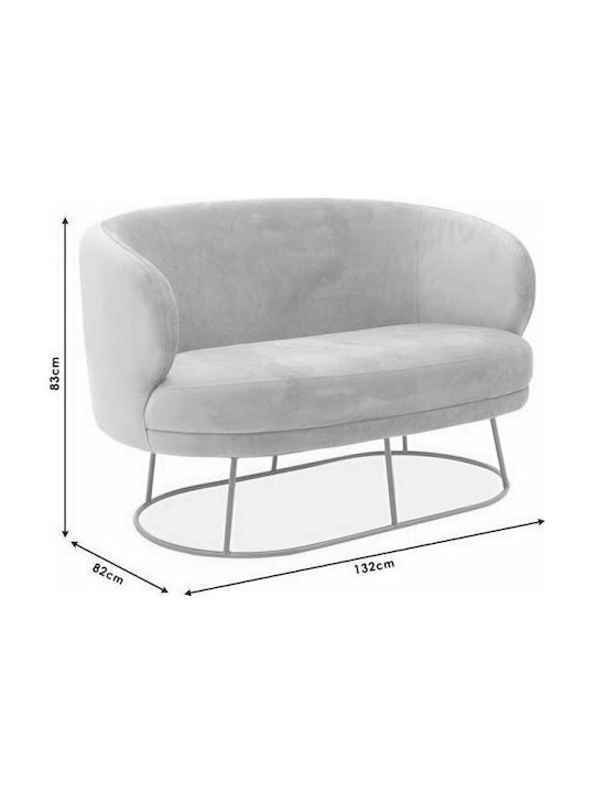 Gloria Canapea Cu Două Locuri Catifea Măr Stricat / Auriu 132x82x83cm