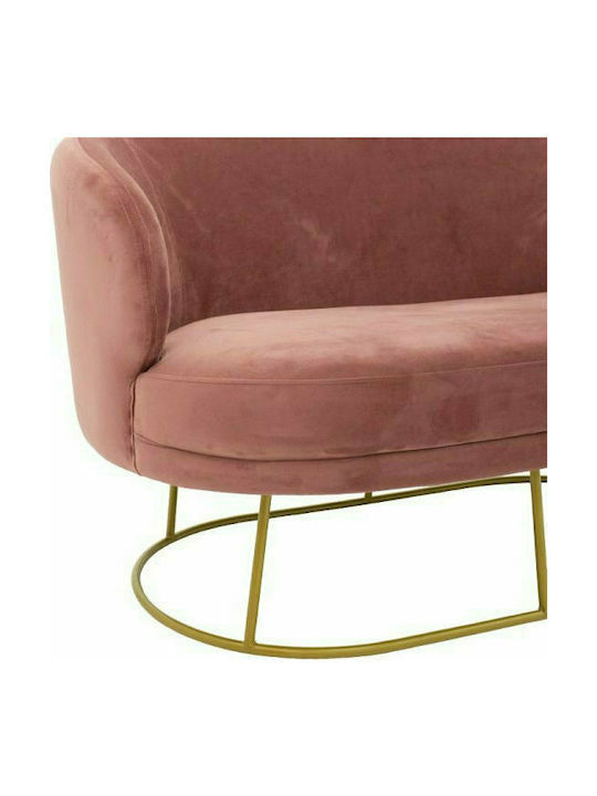 Gloria Canapea Cu Două Locuri Catifea Măr Stricat / Auriu 132x82x83cm
