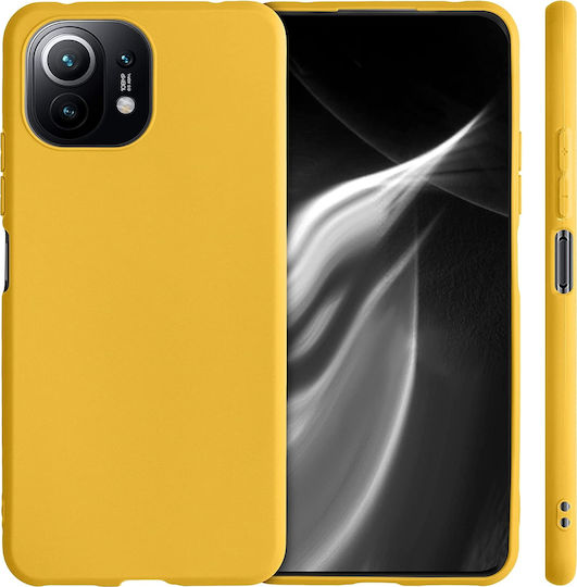 KWmobile Back Cover Silicone Honey Yellow (Xiaomi Mi 11 Lite / 11 Lite 5G / 11 Lite 5G NE)