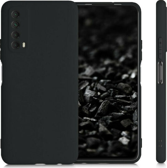 KWmobile Umschlag Rückseite Silikon Black Matte (Huawei P Smart 2021)