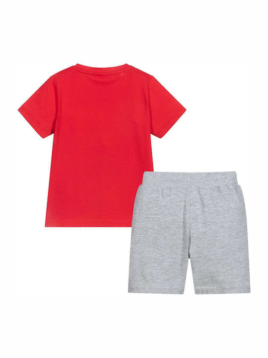 Ido Set bermude și tricou 42043-00-2256-122908 Red Boy