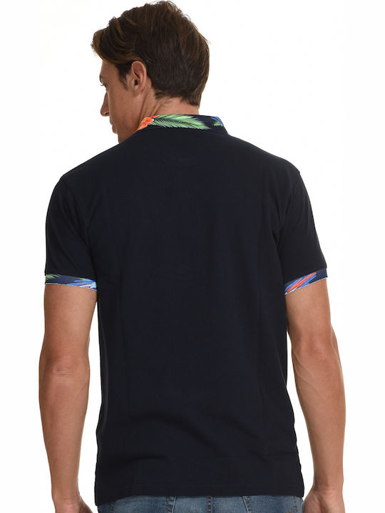 Splendid Men's Short Sleeve Blouse Polo Navy