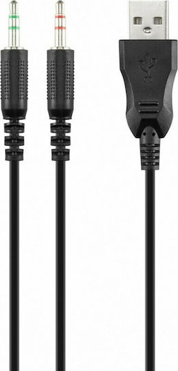 Aula Cold Flame Over Ear Gaming Headset with Connection 2x3.5mm / USB