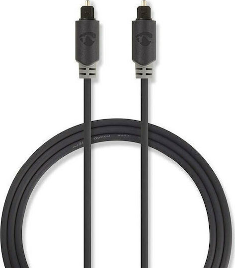 Nedis Optical Audio Cable TOS male - TOS male Μαύρο 2m (CABW25000AT20)