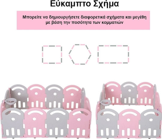 HomCom Φράχτης Παιχνιδιού Πολύχρωμος για 1+ Ετών