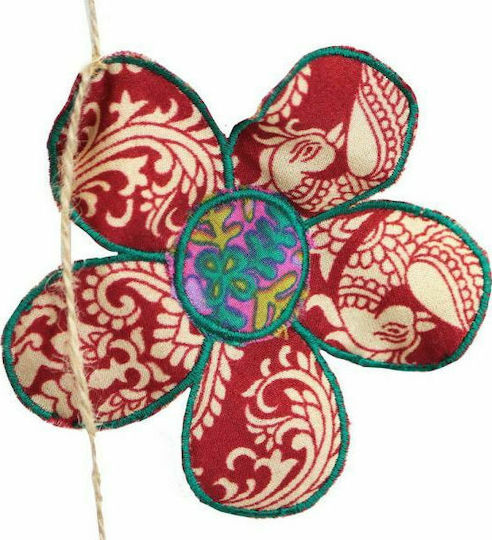 Synchronia Decorative Garland Garland Flowers Handmade Multicolour Wooden 110x110cm