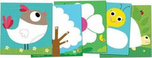 Crealign Children's Craft Decorate with Felt Animals of the Countryside for Children 3+ years Years