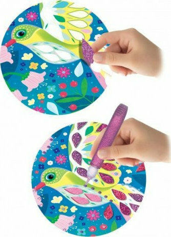 Crealign Children's Craft Decorate with Glitter Magic Birds for Children 5+ years Years
