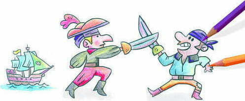Crealign Painting Make My Own Story - Little Pirates for Children 4+ years old Years