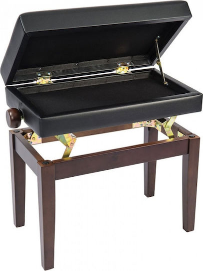Kinsman KPB-10 Σκαμπό Πιάνου Ρυθμιζόμενο Brown Matte Μ55.5xΠ35cm