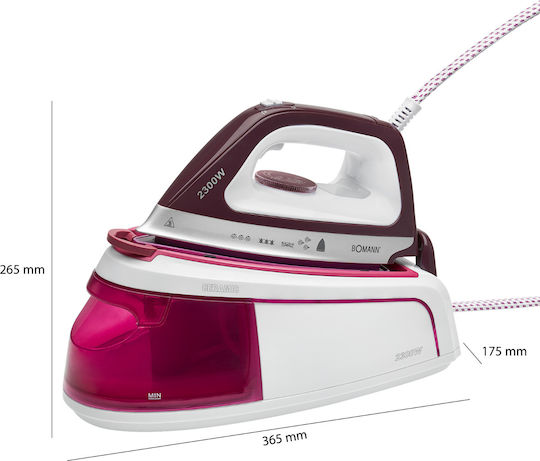 Bomann DBS 6034 CB Σύστημα Σιδερώματος Πίεσης 3.5bar με Δοχείο 1.2lt