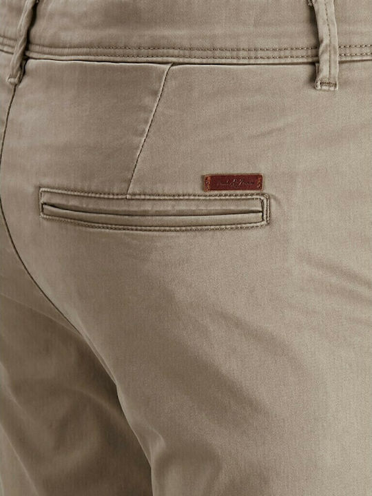 Kids' Chino Fabric Pants Beige
