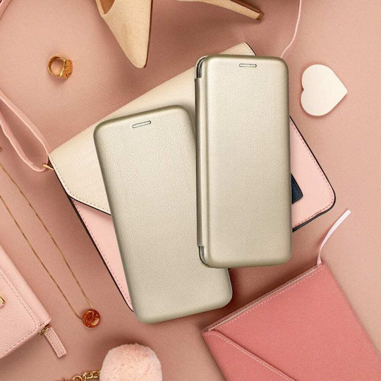 Forcell Elegance Book Synthetic Leather Gold (Galaxy A12)