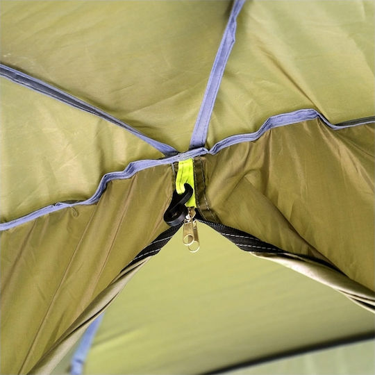 Outsunny Σκηνή Camping Κίτρινη 3 Εποχών για 8 Άτομα 410x310x225εκ.
