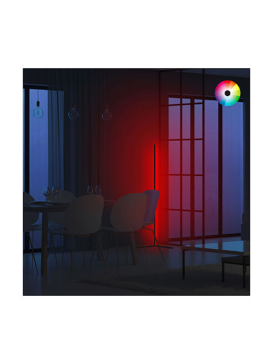 Freebox LED Φωτιστικό Δαπέδου Υ120xΜ30εκ. με RGB Φως Μαύρο