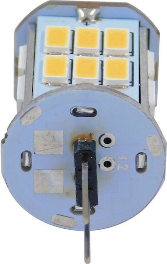 GloboStar Λάμπα LED 6W για Ντουί G4 Θερμό Λευκό 600lm Dimmable