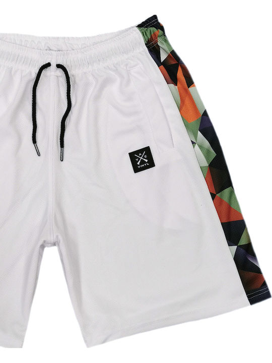 0070002 Men's Athletic Shorts White