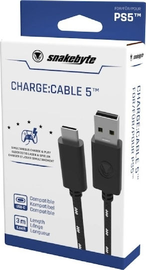 Snakebyte Cablu De Încărcare Pentru PS5 Negru SB916106