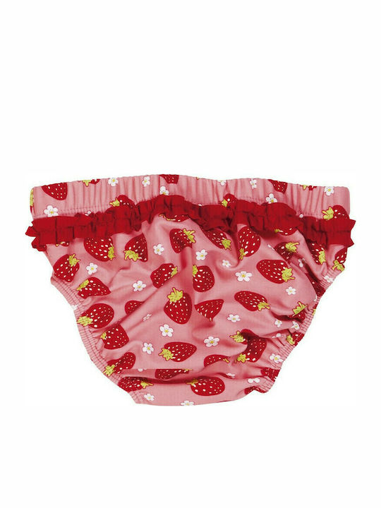 Playshoes Stawberries Παιδικό Μαγιό Πάνα Ροζ