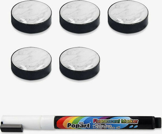 Navaris Black Stone Magnetic Hanging Dry Erase Board 90x60cm