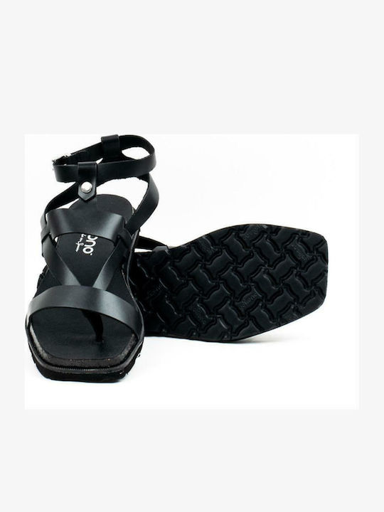 Rodas 007 Sandale Casual Damă de Piele Anatomici Negru