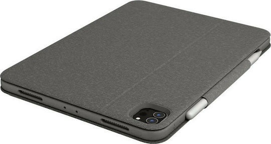 Logitech Folio Touch Flip Cover με Πληκτρολόγιο στα Αγγλικά UK Γκρι (iPad Air 2020/2022)