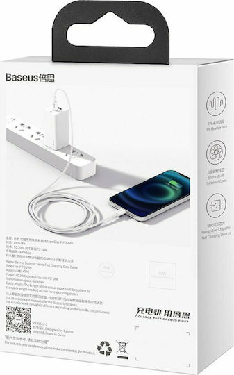 Baseus Superior USB-C to Lightning Cable 20W White 2m (CATLYS-C02)