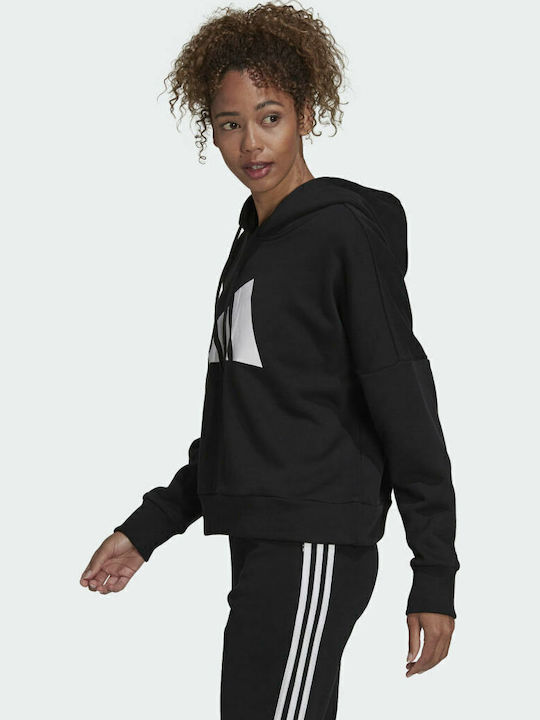 Sportswear Future Icons Μακρύ Γυναικείο Φούτερ με Κουκούλα Μαύρο