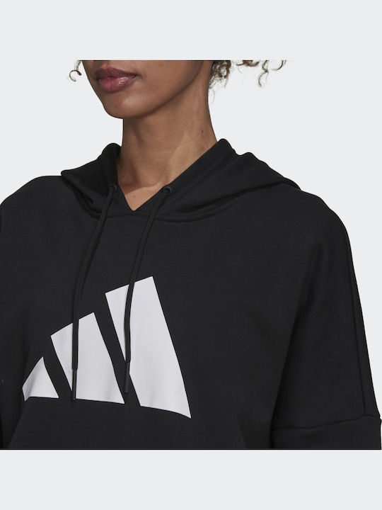 Sportswear Future Icons Μακρύ Γυναικείο Φούτερ με Κουκούλα Μαύρο