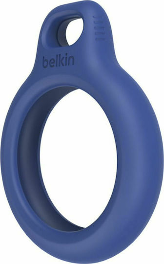 Belkin Secure Holder Keyring Θήκη Μπρελόκ Σιλικόνης για AirTag σε Μπλε χρώμα