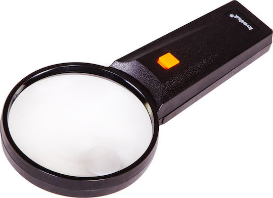 Levenhuk Μεγεθυντικός Φακός Χειρός με Φως ZH39 Zeno Handy 90-21mm Μαύρος