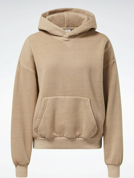 Classics Natural Dye Women's Sweatshirt Hooded Clear Brown
