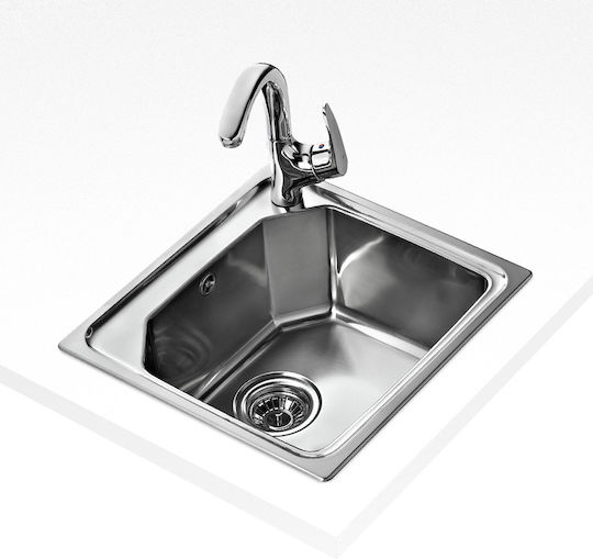 Teka Premium 1B Ένθετος Νεροχύτης Inox Σατινέ Μ46.5xΠ44cm Ασημί