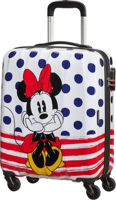 American Tourister Legends Spinner 55/20 Minnie Mouse Polka Dot Kinder Kabinenreisekoffer Hartschale mit 4 Räder Höhe 55cm