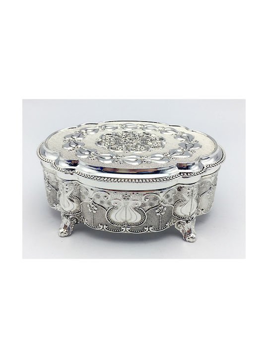 Karvounis Jewellery Box Metal 14x10.5x6cm