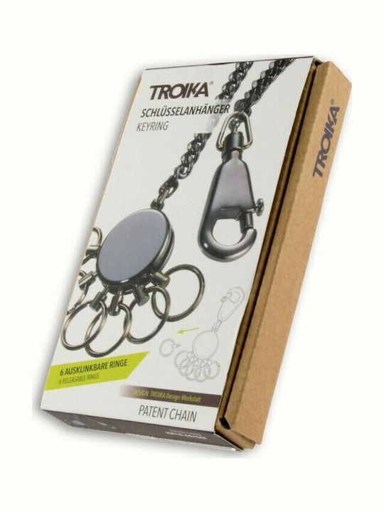 Troika Μπρελόκ Μεταλλικό Ασημί