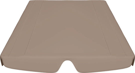 vidaXL Canopy for Cradle 188/168x110/145cm Brown with PVC Coating 1.86x2.48m