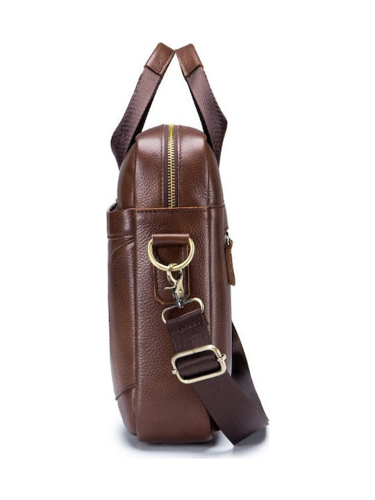 GWB-048 Leather Men's Briefcase Brown
