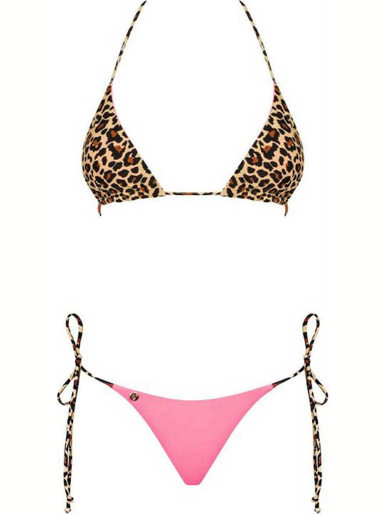 California Set Bikini Τριγωνάκι & Brazil Animal Print