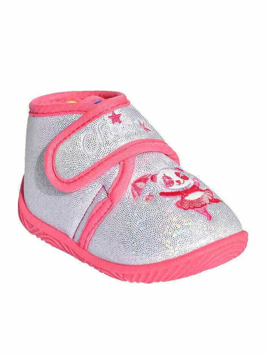 Chicco Kids Slipper Ankle Boot Silver Bear