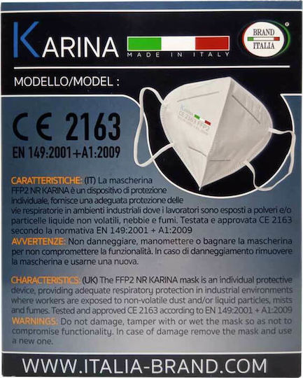 Brand Italia Karina L4 4ply NR Protective Mask FFP2 Fuchsia BR150-20 10pcs